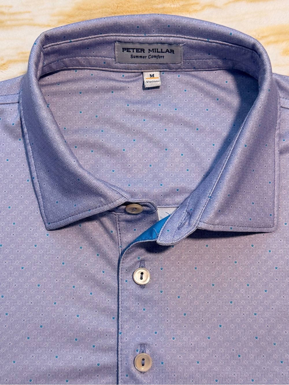 Peter Millar Men's Summer Comfort Polo Shirt Size Medium, Short Sleeve